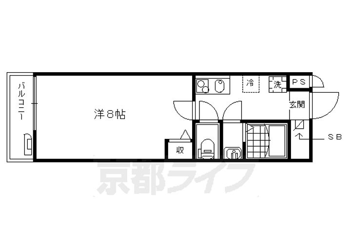 「フラッティ千本今出川」の間取り