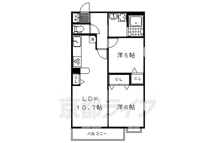 グラン佐竹202の間取り