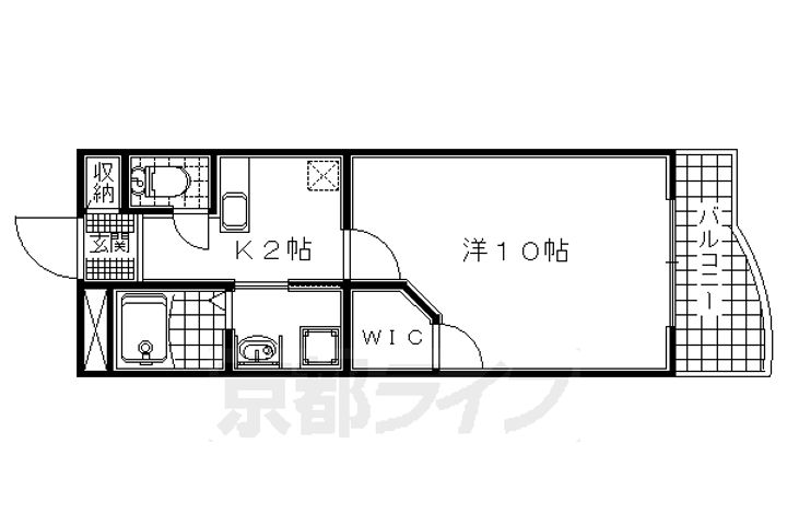 ルーエ辻久105の間取り