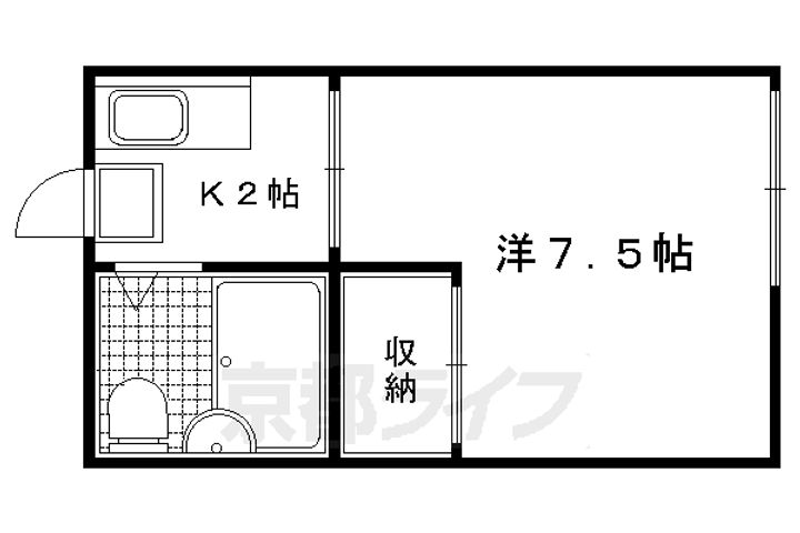 コーポ山岸201の間取り