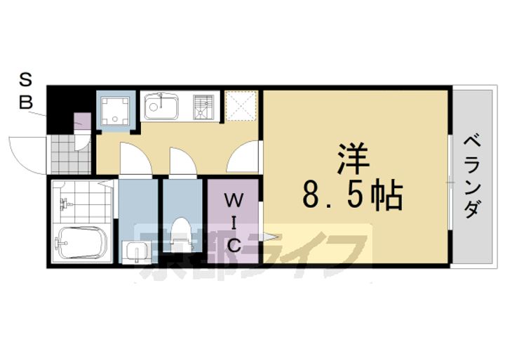 京都府京都市西京区川島野田町の賃貸アパートの間取り