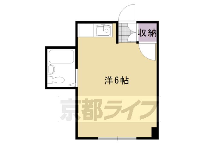 京都府京都市西京区桂野里町の賃貸マンションの間取り