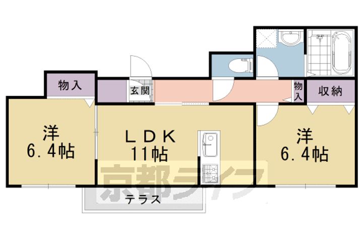 リバーサイドウイング306の間取り