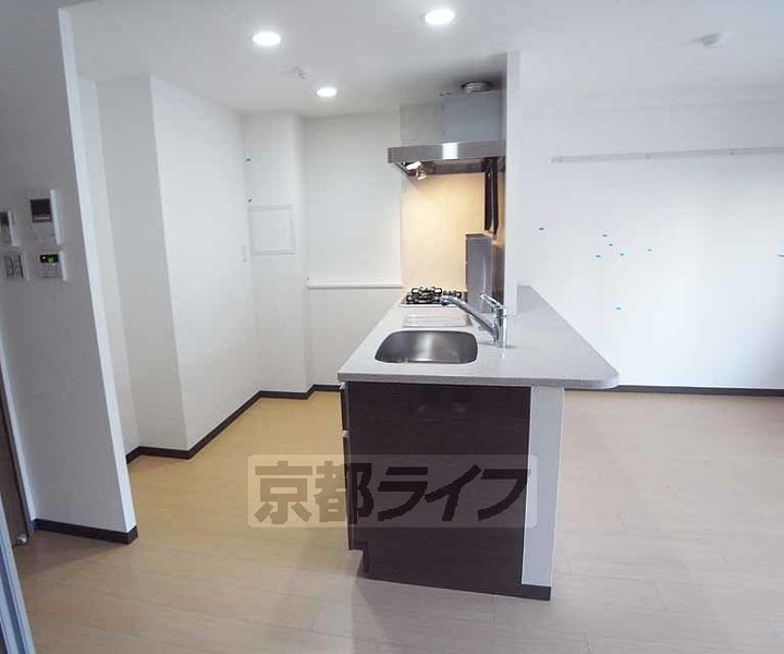 京都府京都市中京区聚楽廻東町の賃貸マンションのキッチン
