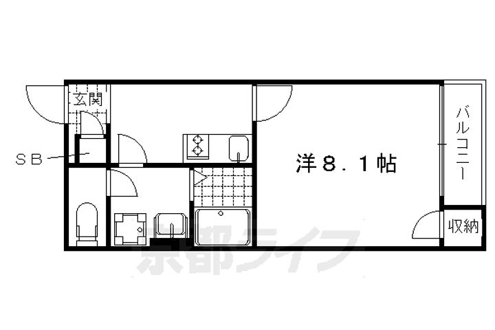 クレイノ太秦天神川の間取り