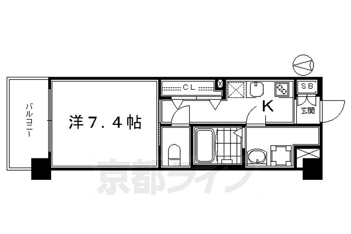 レジデンス京都ゲートシティの間取り