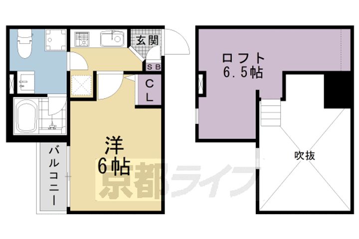 リヴァブル京都駅西の間取り