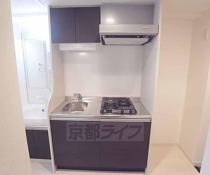 京都府京都市左京区田中上玄京町の賃貸マンションのキッチン