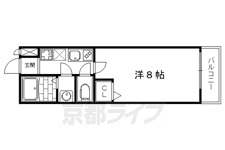 フラッティ上玄京202の間取り