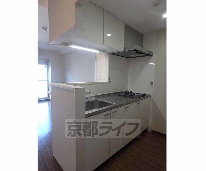 京都府京都市左京区吉田上阿達町の賃貸マンションのキッチン