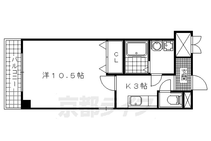 CITY SPIRE浜大津駅前の間取り