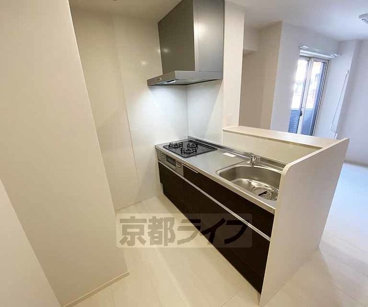 京都府京都市下京区万寿寺通柳馬場西入堅田町の賃貸マンションのキッチン