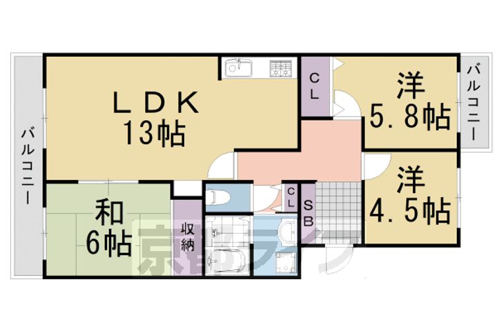 ヴィラ・ピーシスの間取り