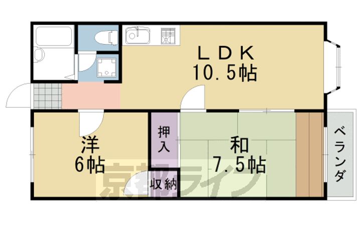 アルペジオ胡桃22の間取り