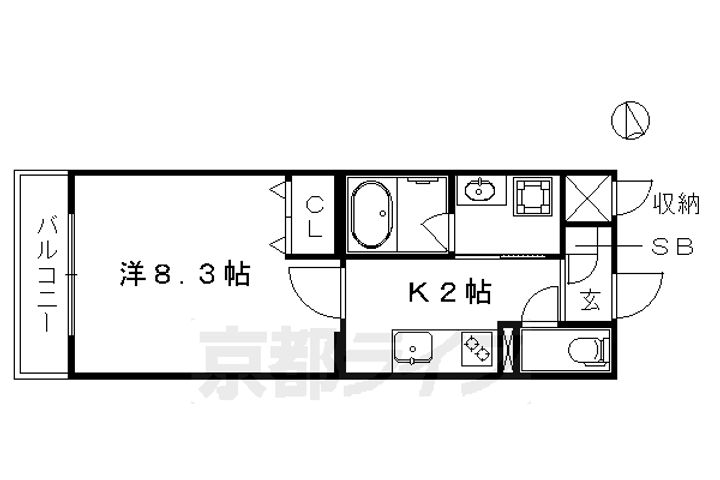 セレッソ長者町106の間取り
