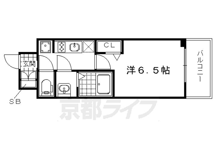 プレサンス京都二条 京華の間取り