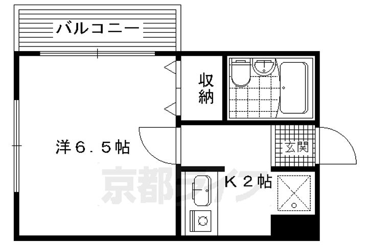 ラルブル北白川の間取り