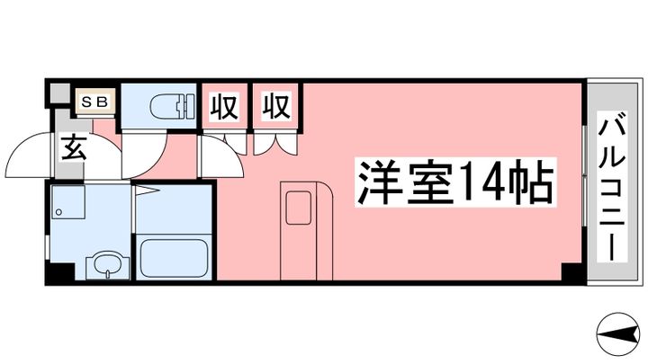 イヒラニハイツ202の間取り