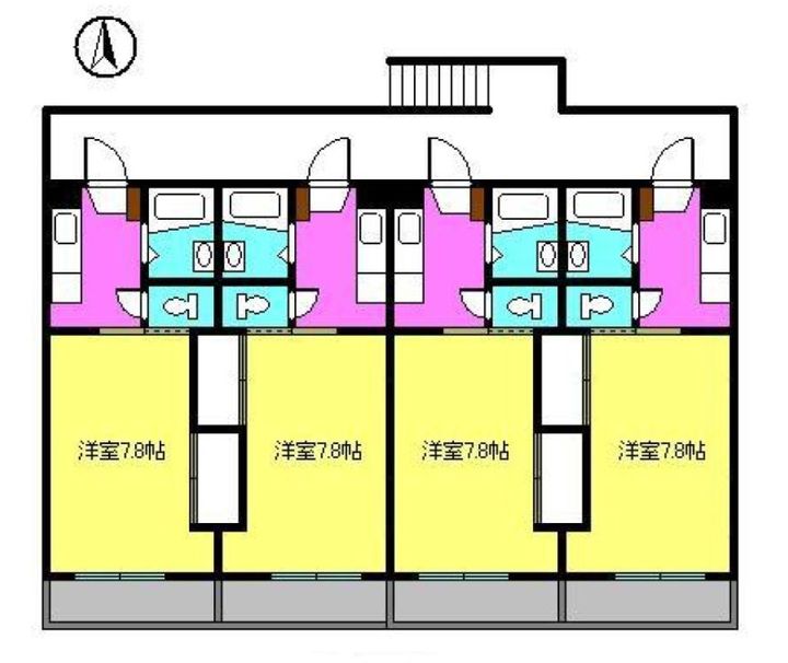 第40杉フラット405の間取り