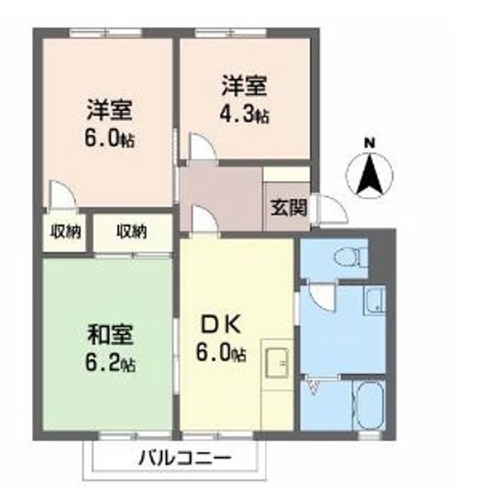コーポオレンジの間取り