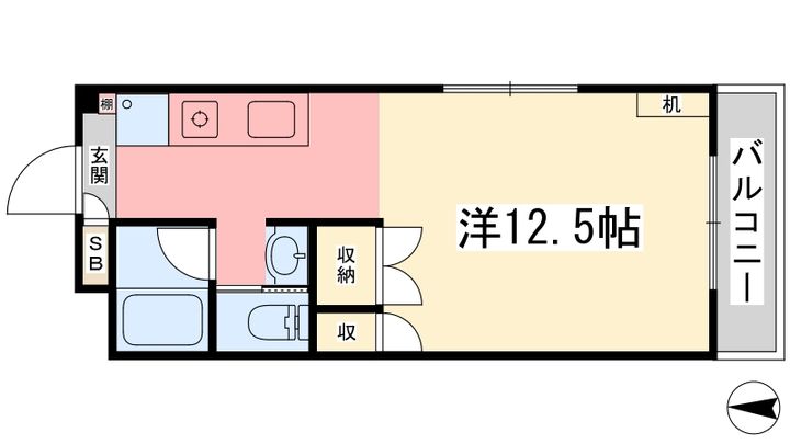 ハピネスイン2401の間取り