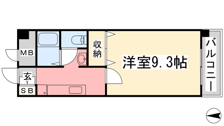 フォルテ竹原708の間取り