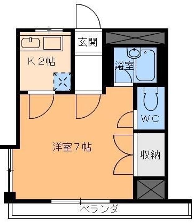 フレンドリー清水302の間取り