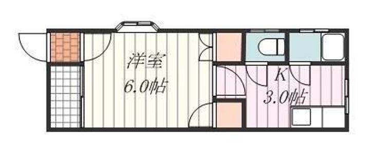コーポ中野101の間取り