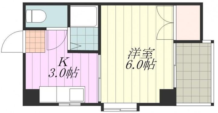 レジデンス東海202の間取り