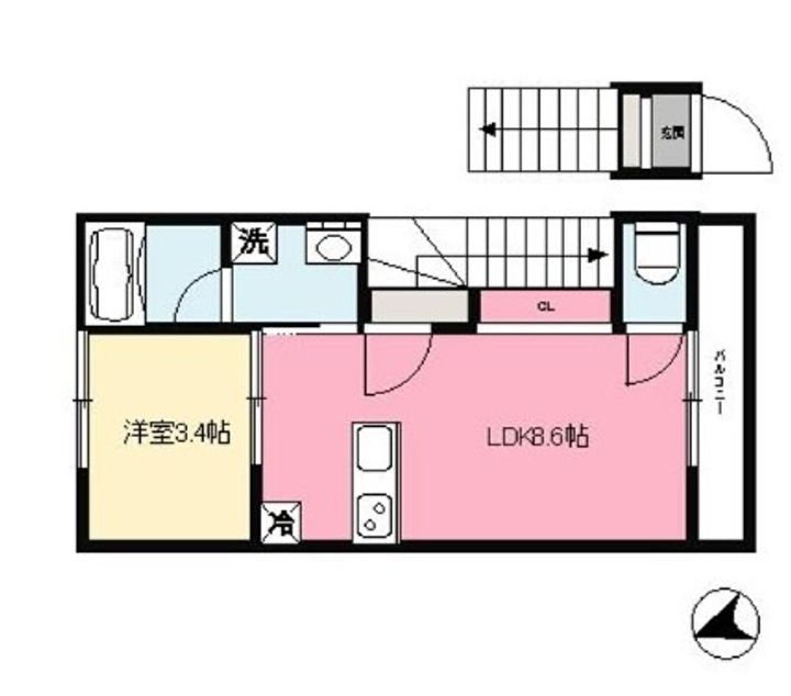 ELF立花203の間取り