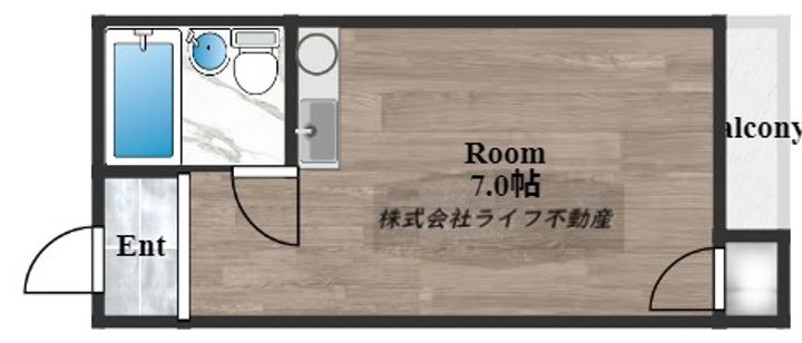 シャルマン89の間取り