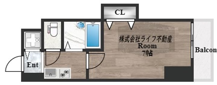 CITY SPIRE布施の間取り