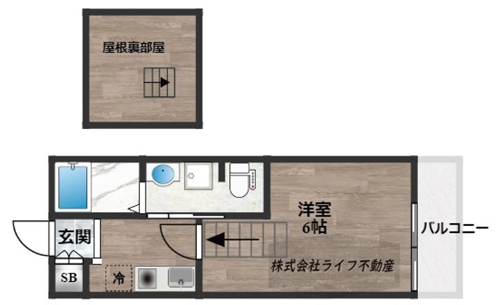 グランドプリッ2長瀬の間取り