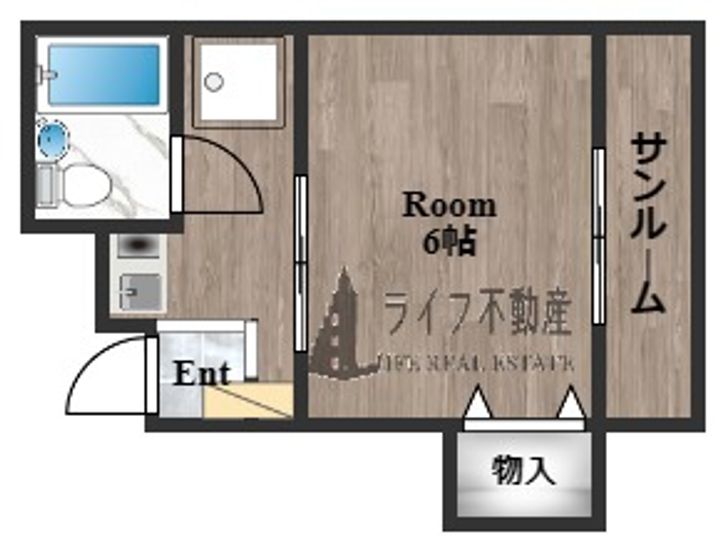 シャルルフジ吉田の間取り