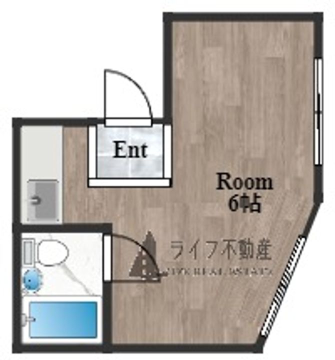 ハナテンイイヅカハイツの間取り