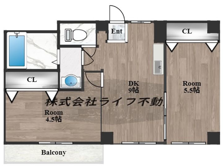 サンライフ小阪の間取り
