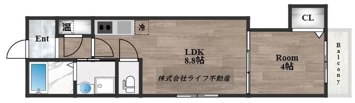 LEPUS御厨A302の間取り