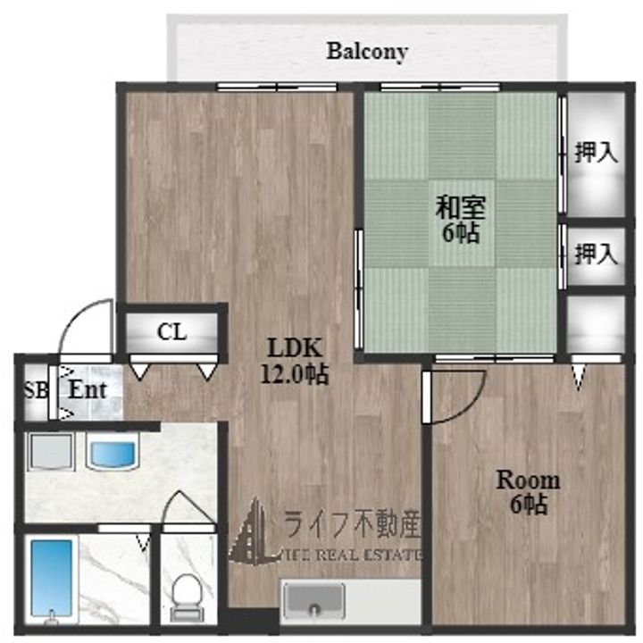 ガーデンハイツ若江東B棟の間取り
