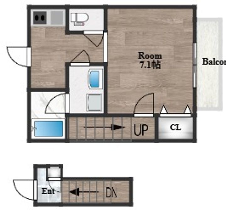 ラフォーレ末広の間取り