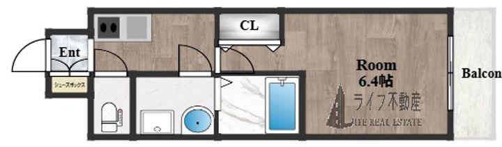 S-RESIDENCE小阪azureの間取り