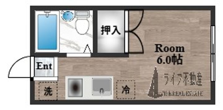 エステートピアナカショクの間取り