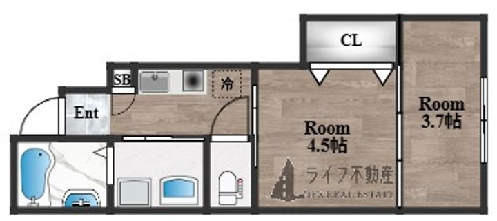 COSMO WAKAEMINAMIの間取り