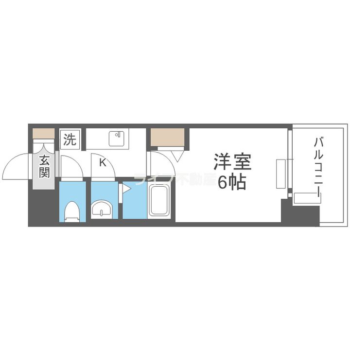 プレサンスOSAKA東成中本ハーヴィルの間取り