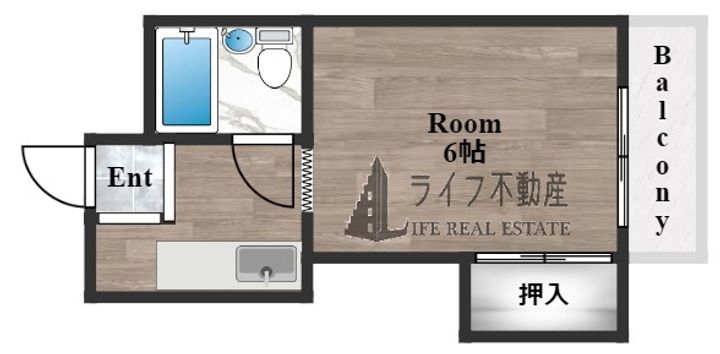 富士コーポの間取り