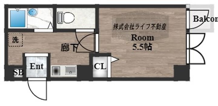 ロンモンターニュ小阪の間取り