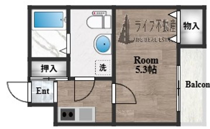 ブライト近代前の間取り