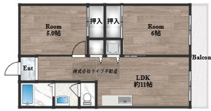 エステマール弥刀の間取り