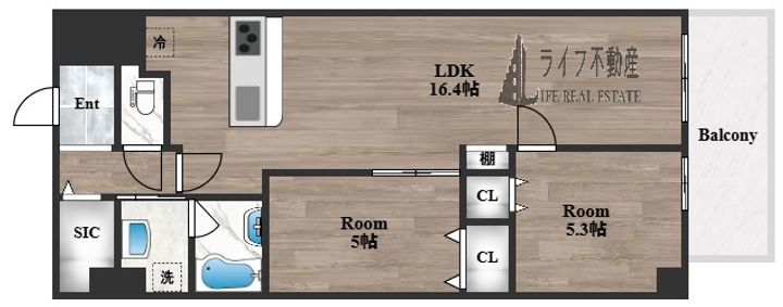 プレサンスNEO新深江リュミエルの間取り