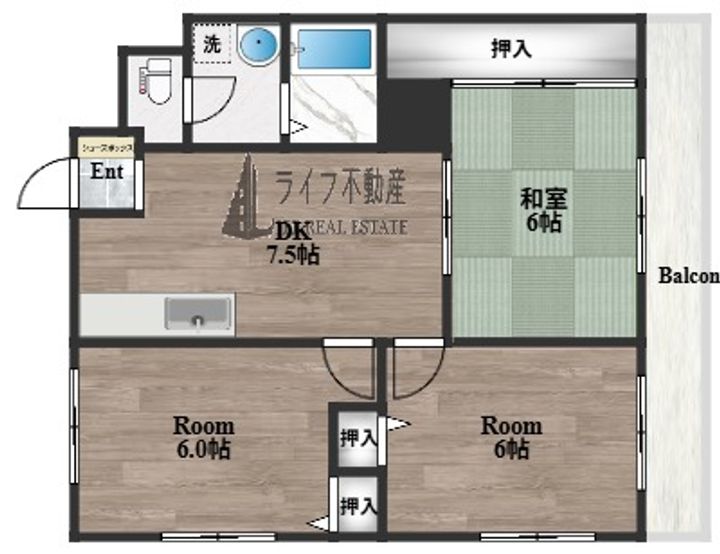 カーサ山野の間取り