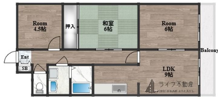 グランメールシマノの間取り